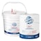 Touch Point TouchPoint Plus Disinfectant Wipes Large Roll with Dispenser Bucket, 8" x 6", 900Wipes/Roll, 1Roll/Bucket WD900B - alternate 1